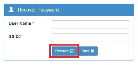 ssf recover password